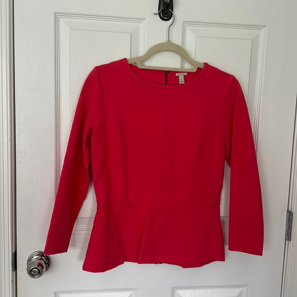 JCrew peplum top